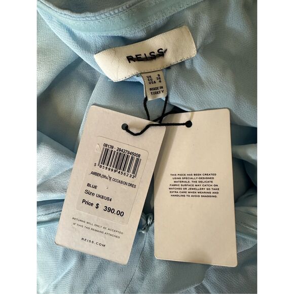 REISS Amber Drape Halter Dress - Picture 9 of 9